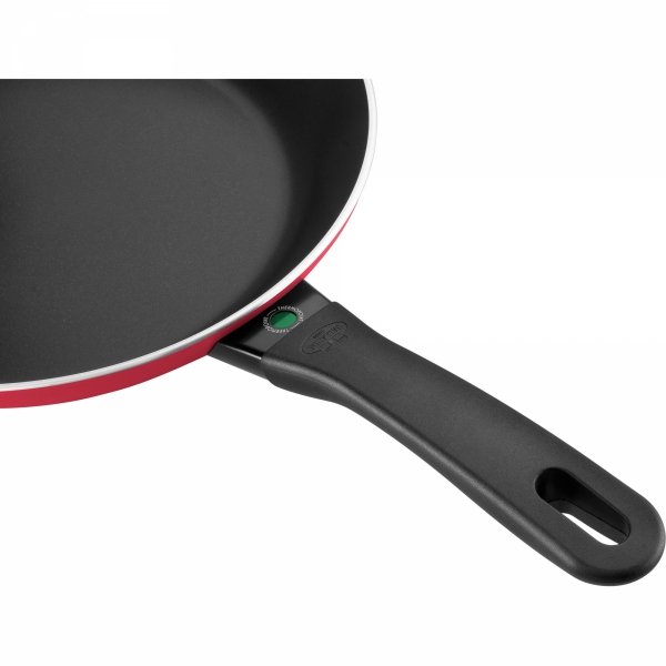 Patelnia Płytka 28 Cm Czerwona Caprera Ballarini