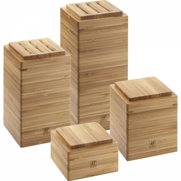Zestaw 4 Pojemników Bambusowych Storage  Zwilling