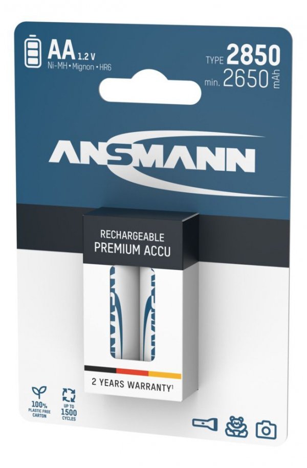 Akumulator Ansmann NiMH AA/HR6 typ 2850, 2 szt