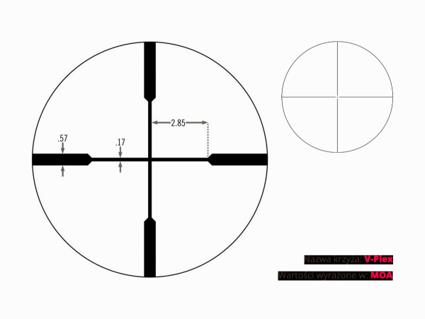 Luneta celownicza Vortex Crossfire II 2-7x32 Scout 1&quot; V-PLEX