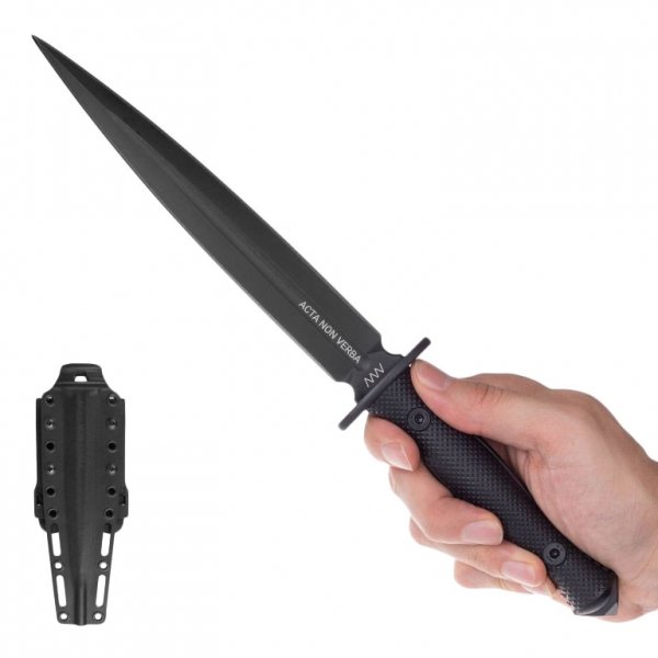 Nóż, sztylet ANV Knives M500 Anthropoid ANVM500-001 czarny