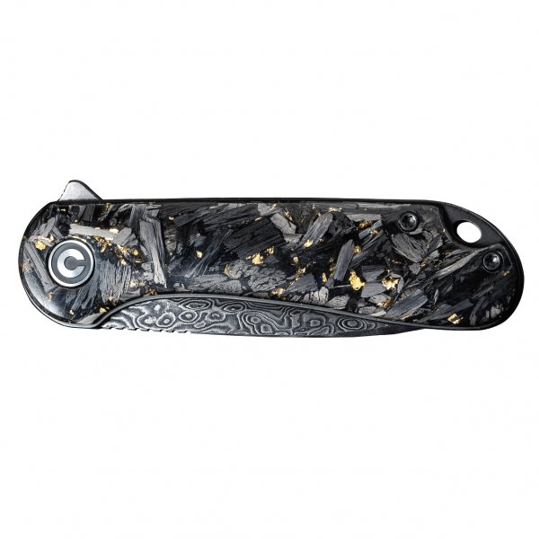 Nóż składany Civivi Elementum C907C-DS1 shredded carbon fiber / golden  black