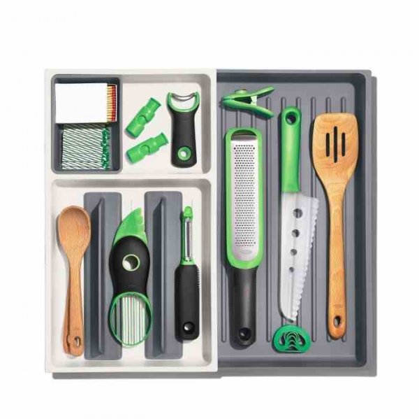 OXO-Organizer regulowany do szuflad L szaryGoodGri