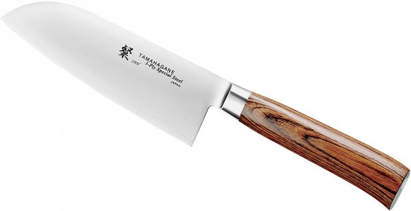 Tamahagane SAN Brown Nóż Santoku 12cm