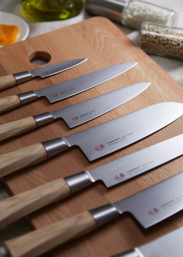 Nóż kuchenny Suncraft SENZO TWISTED OCTAGON Petty 150 mm