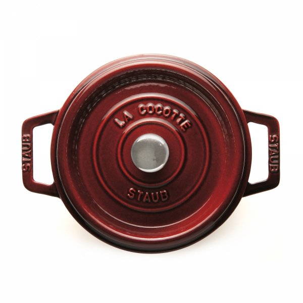 Garnek żeliwny Okrągły 2.6l Grenadynowy La Cocotte Staub