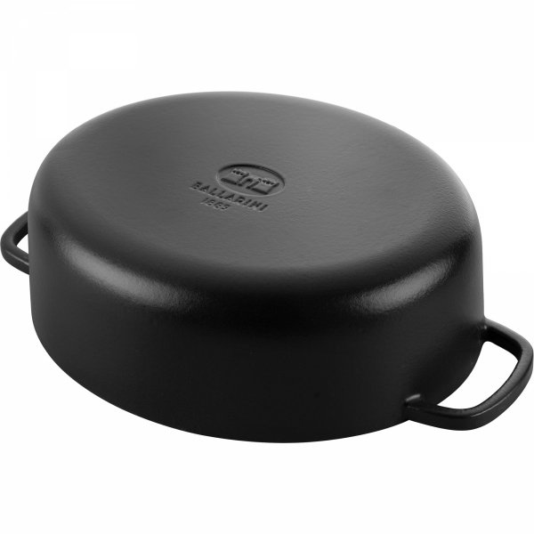 Garnek żeliwny Owalny 5.5l Czarny Bellamonte Ballarini