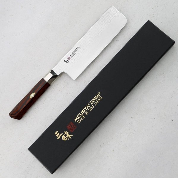 Mcusta Zanmai VG-10 Supreme Ripple Nóż Nakiri 16,5cm