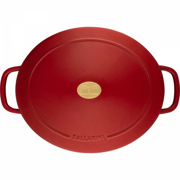 Garnek żeliwny Owalny 5.5l Czerwony Bellamonte Ballarini