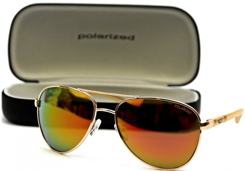 V.I.P - Okulary Polaryzacyjne - Złote