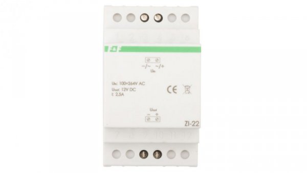 Zasilacz impulsowy 100-265VAC/12VDC 30W 2,5A ZI-22
