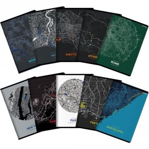 Zeszyt_TOP 2000 MONOCHROME MAPPING A5 96k 70g mix linia z marginesem 400157941  SALE