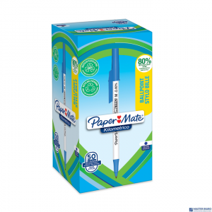 Długopis KILOMETRICO - RECYKLING NIEBIESKI OPAKOWANIE 50 SZT.  2187702