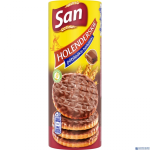 Herbatniki holenderskie SAN, półsłodkie, w czekoladzie, 170g