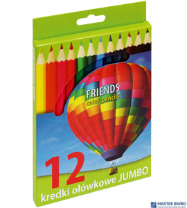 Kredki ołówkowe JUMBO, 12 kolorów 170-1370