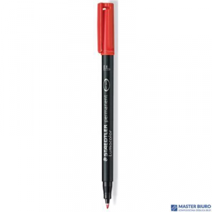Foliopis Lumocolor, B, wodoodporny, czerwony, Staedtler S 314-2