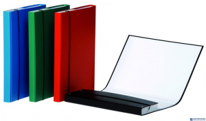 Teczka-pudełko z gumką 3cm nie bik.DONAU 2075001-10 (TG2056G)