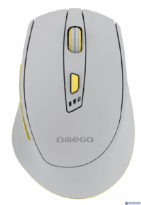 Mysz bezprzewodowa OMEGA MOUSE recharegable usb-c szara OMC529RWGL PLATINET