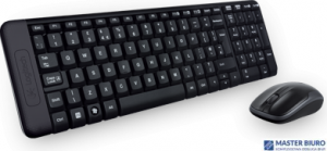 Klawiatura + mysz LOGITECH MK220 czarna 920-003161 bezprzewodowa zestaw