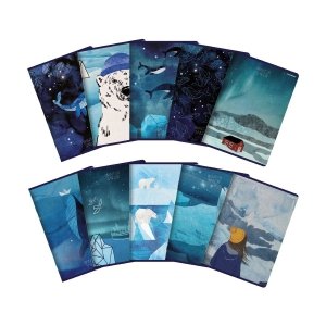 Zeszyt_linia z marginesem Winter Sailor A5 60 kartek, 70g/m2 TOP 2000 4001579 SALE 60k