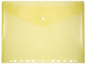 Teczka kopertowa A4 z europerforacją żółta Penmate TT8059