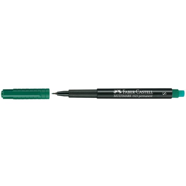 Foliopis z gumką OHP MULTIMARK S 0.4 zielony FABER-CASTELL FC152363