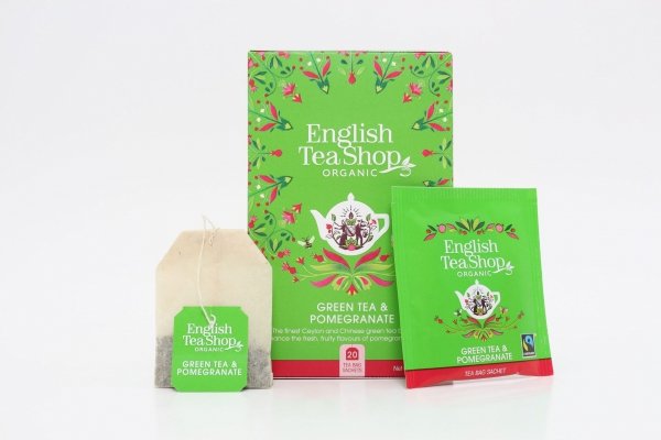 Herbata zielona English Tea Shop Green Tea Pomegranate 20t*2g 
