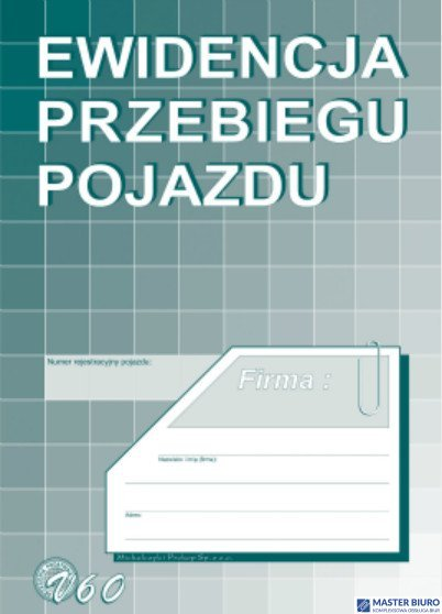 V-60 Ewidencja przebiegu pojazdu MICHALCZYK&PROKOP