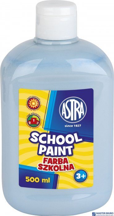 Farba szkolna Astra 500 ml - błękitna, 301112006