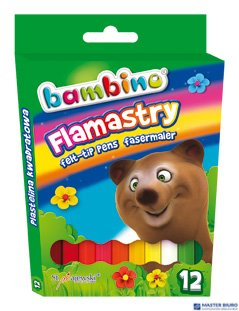 Flamastry 12kol.STANDARD  BAMBINO *1604 MAJEWSKI