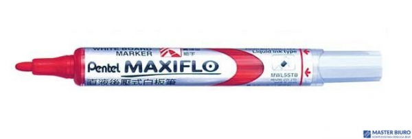 Marker suchościeralny czerwony MWL5MB PENTEL MAXIFLO (z tłoczkiem)