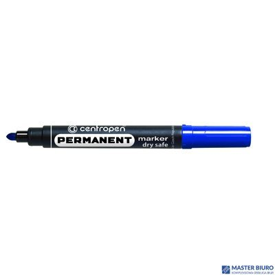 Marker 8510 niebieski okrągły DRY SAFE niewysychający CENTROPEN