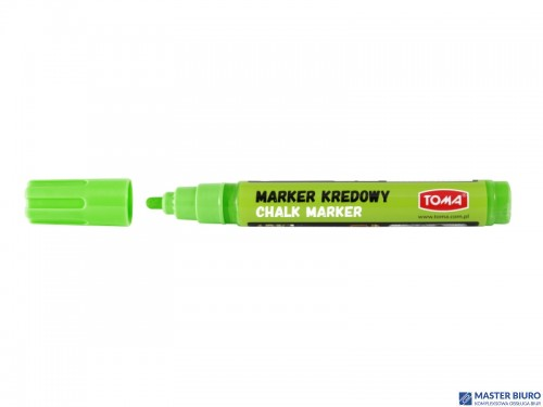 Marker kredowy, końcówka okrągła 4,5mm, 8g tuszu zielony TO-292 Toma