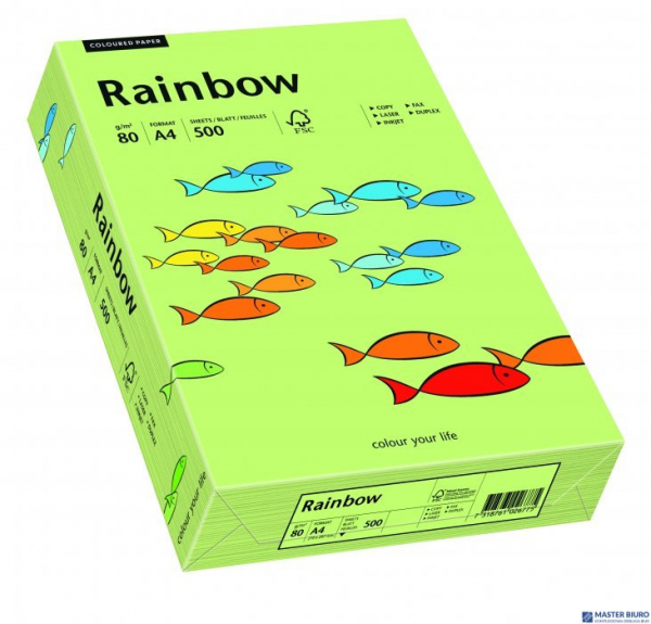 Papier xero kolorowy RAINBOW jasnozielony R74 88042607