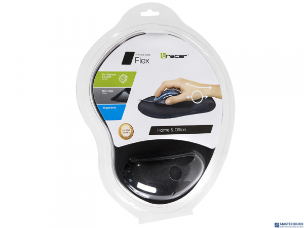 Podkładka piankowa pod mysz i nadgarstek czarna FLEX TRACER TRAPAD44925