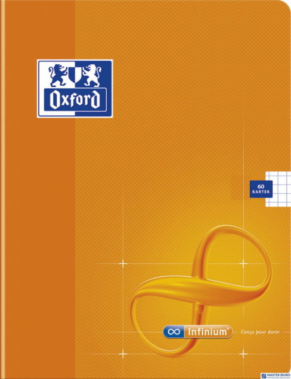 Zeszyt A4 60k, kratka z marginesem, OXFORD, INFINIUM 400026712