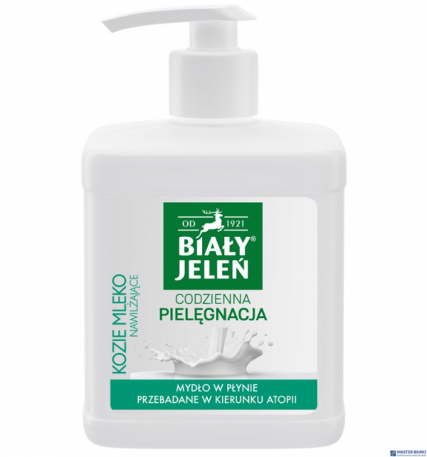 BIAŁY JELEŃ Mydło w płynie z dozownikiem 500ml KOZIE MLEKO