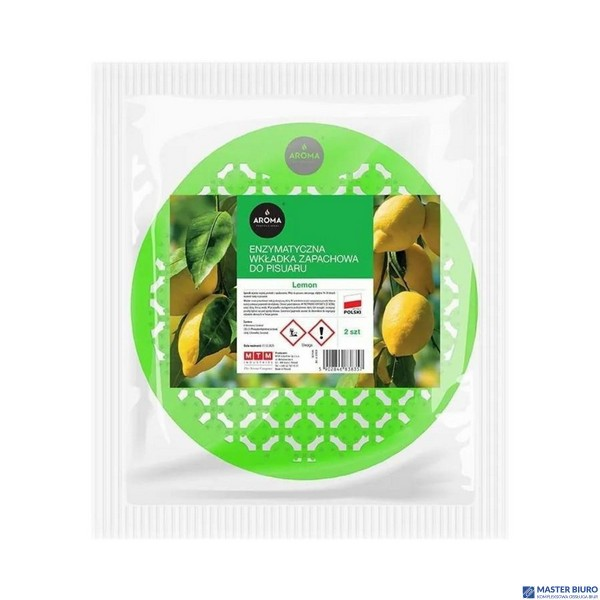 AROMA Enzymatyczna wkładka zapachowa do pisuaru 2 szt. Lemon