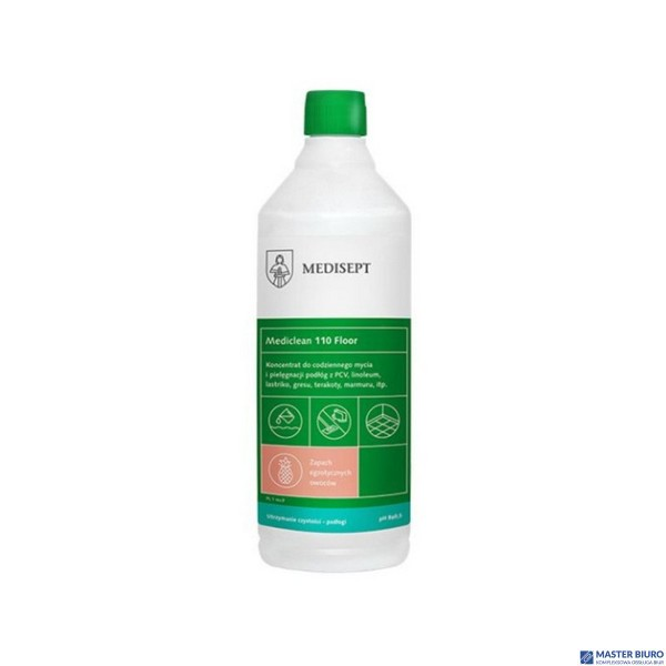 MEDICLEAN 110 Floor koncentra do mycia i pielęgnacji wodoodpornych podłóg 1L (pomarańcza)