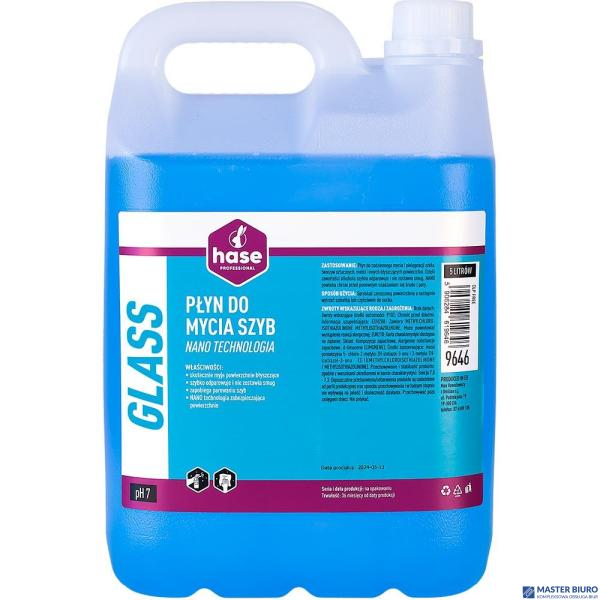 Płyn do mycia szyb  Glass Nano Technologia 9646 5L Hase 26373
