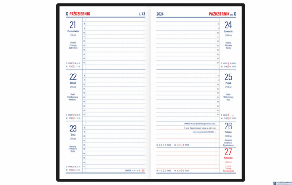 Kalendarz TENORIS notesowy 2024 (N2) TELEGRAPH
