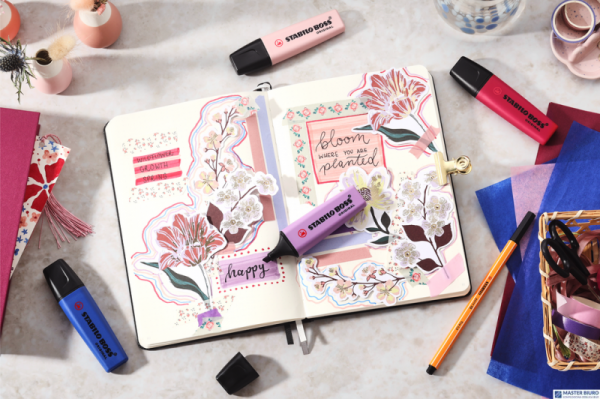 Zakreślacz STABILO BOSS NatureCOLORS Wildflowers burgund, 70/250