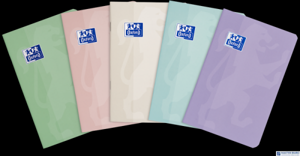 Zeszyt Oxford Touch Pastelowy A6 48 kartek 90 g kratka 5x5 mm 400175309