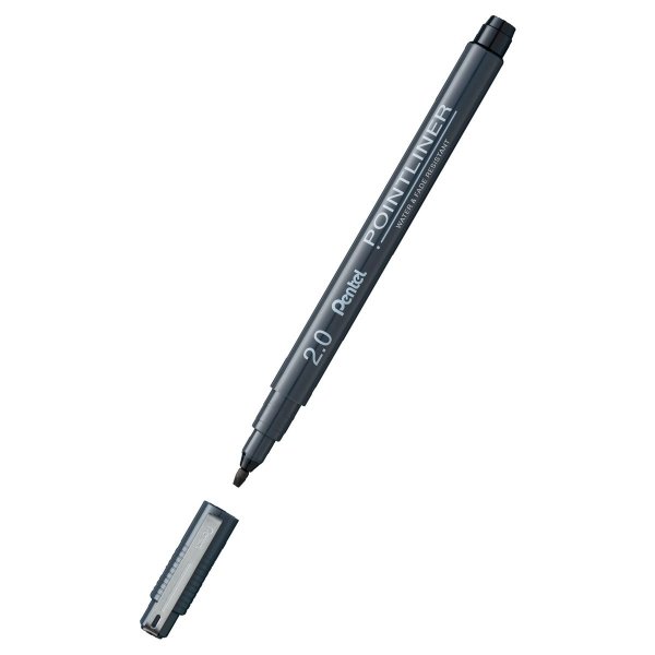Cienkopis kalibrowany POINTLINER czarny 2 mm S20P-C20A PENTEL