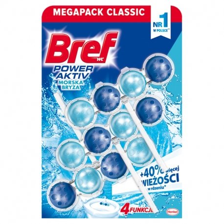 BREF Zawieszka WC COLOR AKTIV 3x50g Ocean 53401