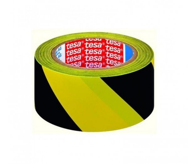 Taśma ostrzegawcza czarno-żółta 33m/50mm 60760-00093-01 TS TESA
