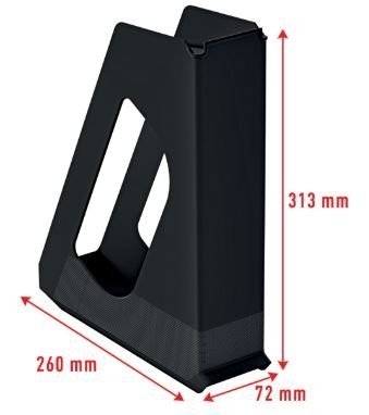 Pojemnik na dokumenty pełna wysokość VIVIDA, czarny Esselte 628220 SALE