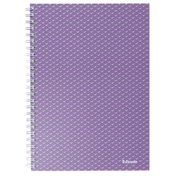 Kołonotatnik Colour Breeze A5, w kratkę, lawendowy Esselte 628469