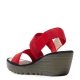 Sandały Fly London YACO 416 Lipstick Red Cupido P501416001