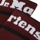 Skarpety Dr. Martens SOCKS ATHLETIC LOGO ORGANIC Black Cherry AC681004